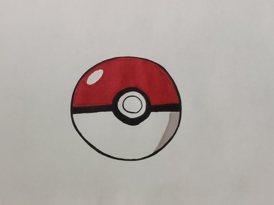 How To Draw A Pokémon Ball | Easy Drawing