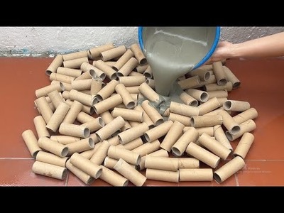 Ideas To Upcycle Old Toilet Paper Rolls And PVC Pipe .Making Coffee Table And Flower Pots At Home .