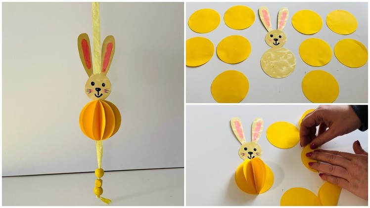 Lapin en papier ???? How to Make a Simple Paper Easter Bunny