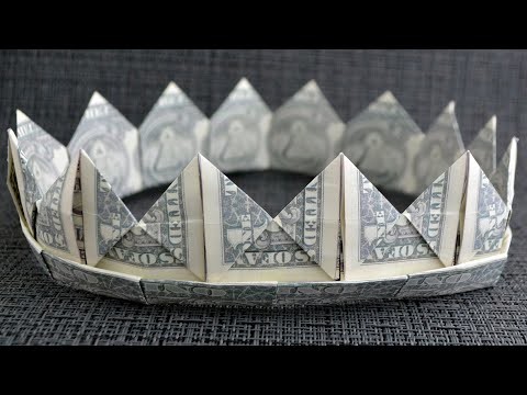 My MONEY CROWN | New Design 2022 for Graduation | Dollar Origami | Tutorial DIY by NProkuda
