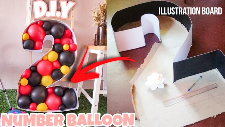 Number Balloon Standee | Number Balloon Mosaic DIY