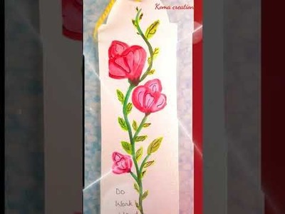 Simple flower bookmark|How to make bookmark|Diy Bookmark craft ideas|Amazing flower bookmark art????????????