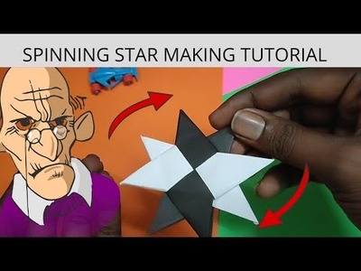 Spinning Star making tutorial for kids | Easy paper craft | #art #craft #crafts #viral