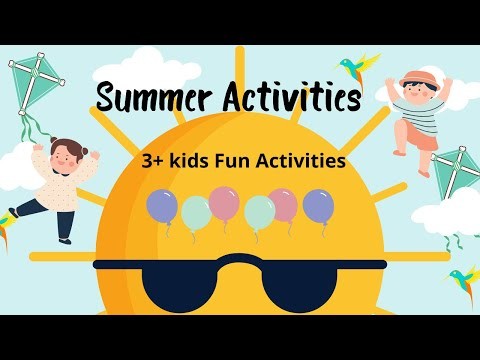 Summer Activities ideas for kids.holiday activities for kids.summer camp ideas.summer camp craft
