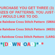 CRAFTS Eagle Rainbow Cross Stitch Pattern***LOOK***Buyers Can Download Your Pattern As Soon As They Complete The Purchase