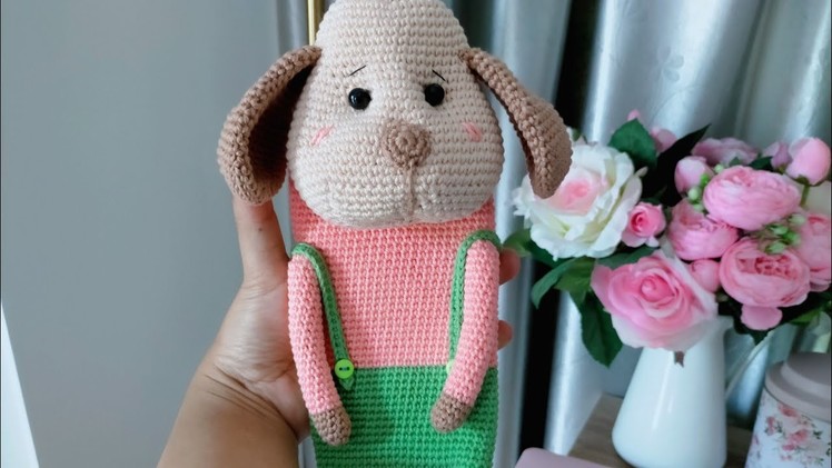 Cute phone case crochet tutorial ( part of head )