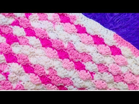 How To Crochet Easy Shell Stitch Blanket Quick Crochet Blanket Pattern