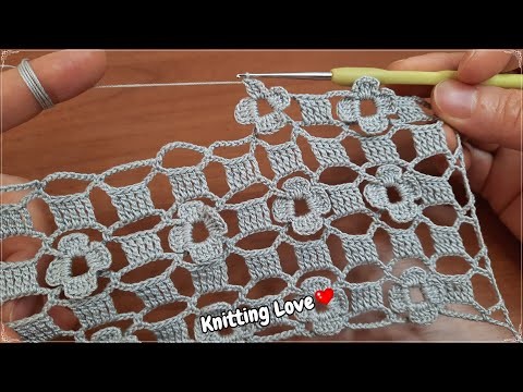 Super Easy Beautiful Flower crochet Pattern Knitting Online Tutorial for beginners Tığ işi örgü