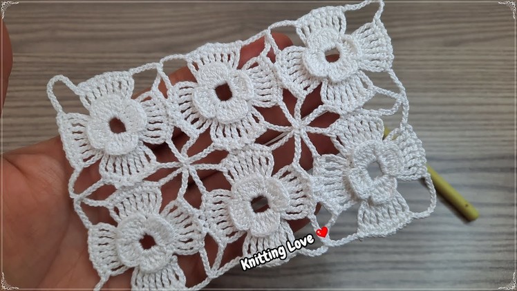 Super Easy Very Beautiful Flower Crochet Pattern Knitting Tutorial for beginners Tığ işi örgü