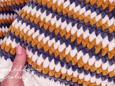The EASIEST & BEST Crochet Stitch for Chenille Yarn ❤