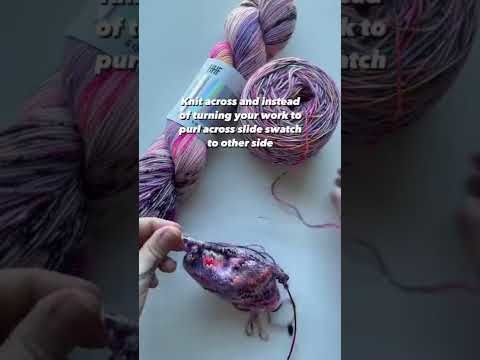 Why make an “in the round” swatch - How to Knit: Easy for Beginners knitting for Total #shorts