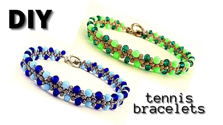 Beads bracelets tutorial. tennis bracelets