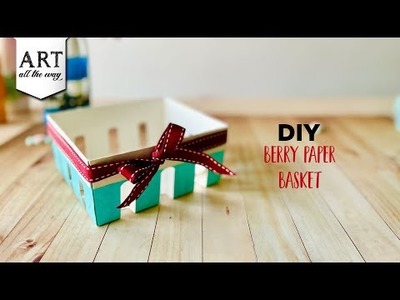 DIY Berry Paper Basket | How to make paper Basket | Easy Paper Basket | Art and craft | @VENTUNO ART