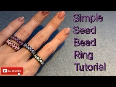 Simple Seed Bead Ring Tutorial