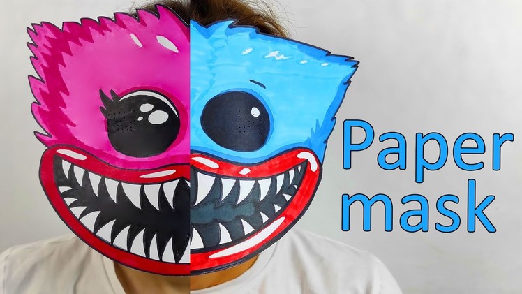 4 AMAZING HUGGY WUGGY Paper Crafts Tutorial. Poppy Playtime Masks.
