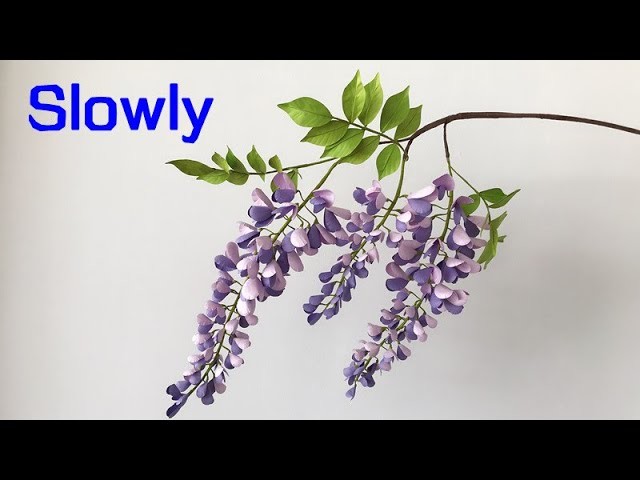 ABC TV | How To Make Chinese Wisteria With Shape Punch (Slowly) - Craft Tutorial