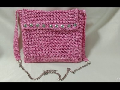 Bolsa rosada a ganchillo  #carteras #crochet #tutorial