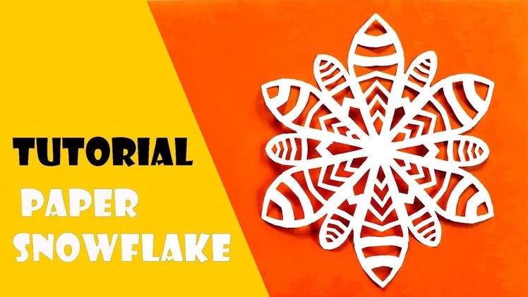DIY How to Make Paper Snowflakes easy tutorial origami craft. gift Ideas.  christmas decor design
