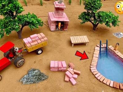 Diy mini tractor swimming pool | mini water pump | Mini science project | @Shaitani Ideas