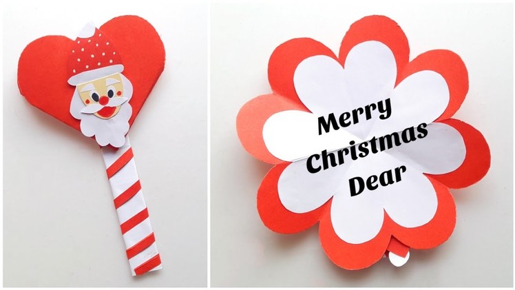 DIY Santa Claus Card • how to make Christmas greeting card • Christmas card at home • Christmas card