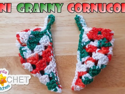 Granny Triangle Cornucopia Christmas Ornament - Crochet Quick Fix Tutorial