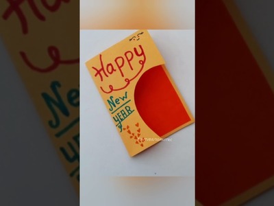 Happy new year card | card banane ka Tarika????new years card | card banaye #shorts