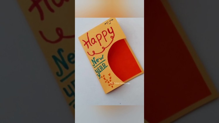 Happy new year card | card banane ka Tarika????new years card | card banaye #shorts