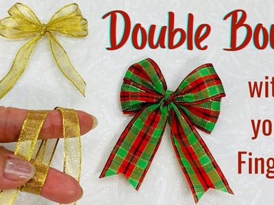 How to Make a Small Double Bow with your Fingers