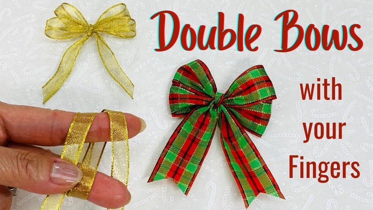 How to Make a Small Double Bow with your Fingers