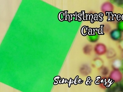 How To Make Christmas Tree Greeting Card ???? Paper Craft || Christmas Card