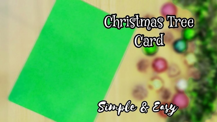 How To Make Christmas Tree Greeting Card ???? Paper Craft || Christmas Card