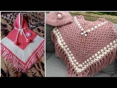 Most beautiful ideas of #crochet #poncho patterns for Babies #crochetbabydress #babyfashion