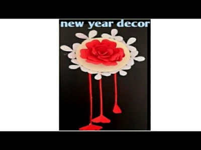 New year decoration ideas. paper wall hanging. easy wall hanging craft.paper craft #shorts