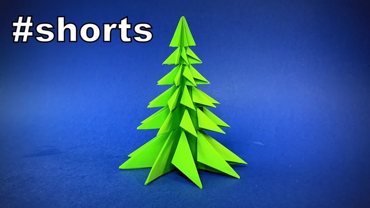 Paper Christmas Tree ????| Origami Christmas Tree | DIY Christmas Decorations #shorts