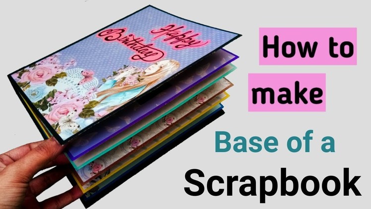 How to make Base of Scrapbook ???? || Scrapbook Hinges ???? @Crafter Aditi