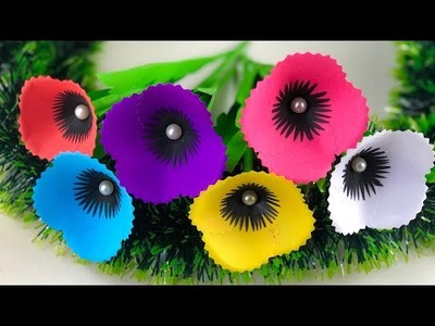 Amazing Paper Flower Making | Paper Flowers | Home Decor | Paper Craft | Flower Making | Crafts
