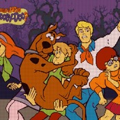 counted Cross Stitch Pattern needlepoint Scooby Doo 248*198 stitches CH1044