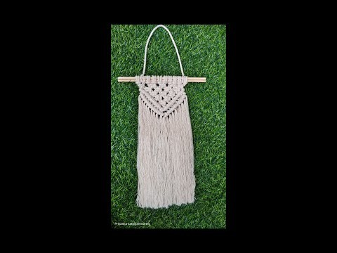Macrame wall hanging | Easy DIY | Knitting pattern #youtubeshorts #shorts