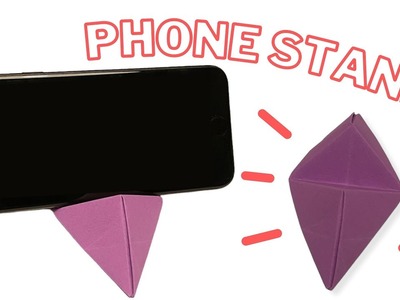 DIY PAPER PHONE HOLDER - ORIGAMI MOBILE PHONE STAND