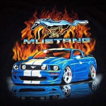 Blue GT Mustang Flame  Cross Stitch Pattern***L@@K***Buyers Can Download Your Pattern As Soon As They Complete The Purchase