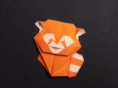How To Make Origami Red Panda Easy Tutorial | Origami Animals