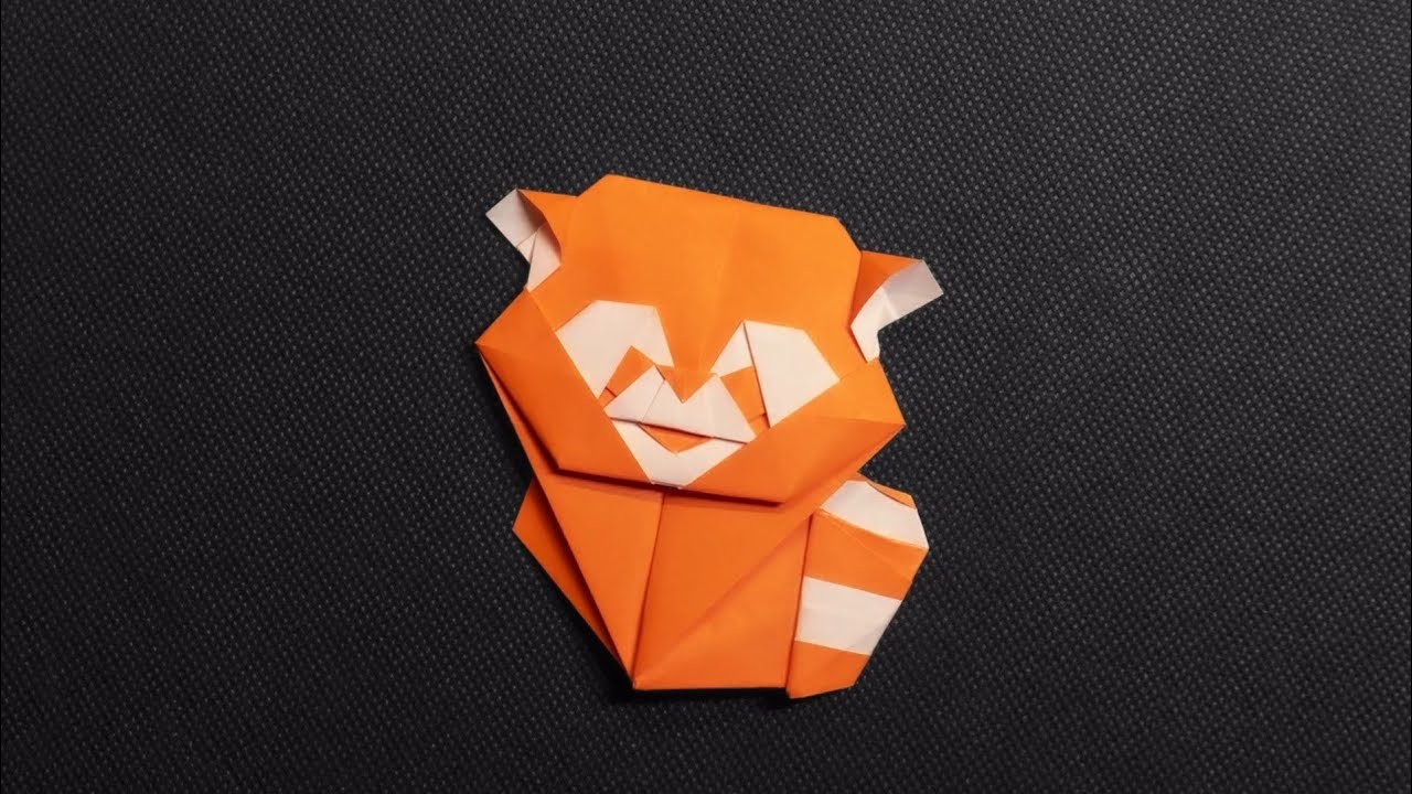 How To Make Origami Red Panda Easy Tutorial | Origami Animals