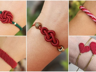 5 Bracelet Ideas | How To Make Bracelets | DIY Thread Bracelet | Creation&you