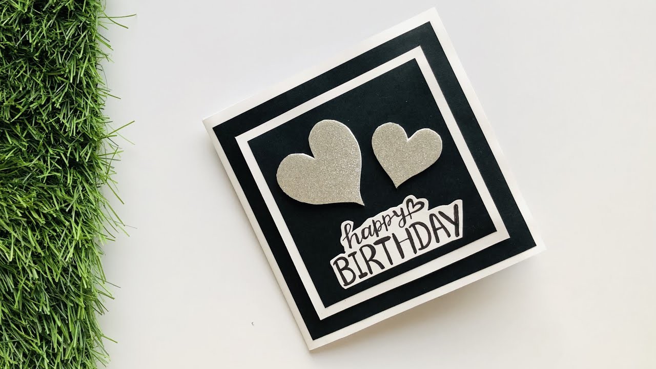 Beautiful Handmade Birthday Card Ideas for Boyfriend.Birthday Card For Hubby @Art & Craft By Tulsi