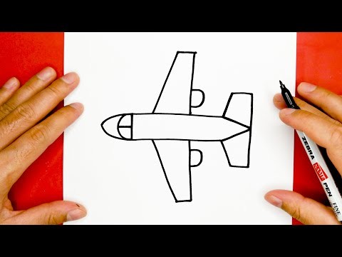 How to draw aircraft, draw cute things