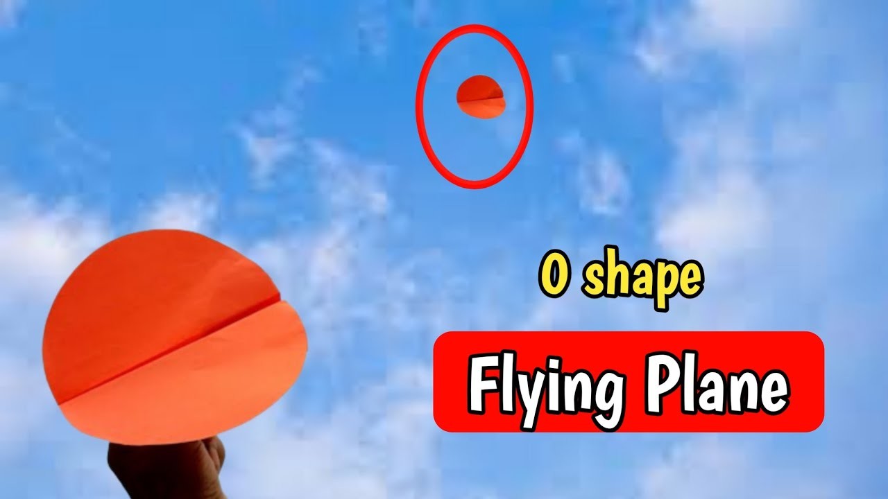 How to make Paper "O" Plane (⭕Flying), Paper Flying Plane, Flying Paper Circle Plane, easy to way,