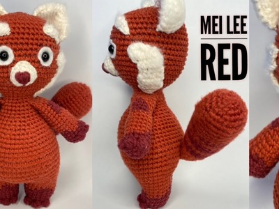 Mei Lee  Película RED crochet. turning red. panda Rojo