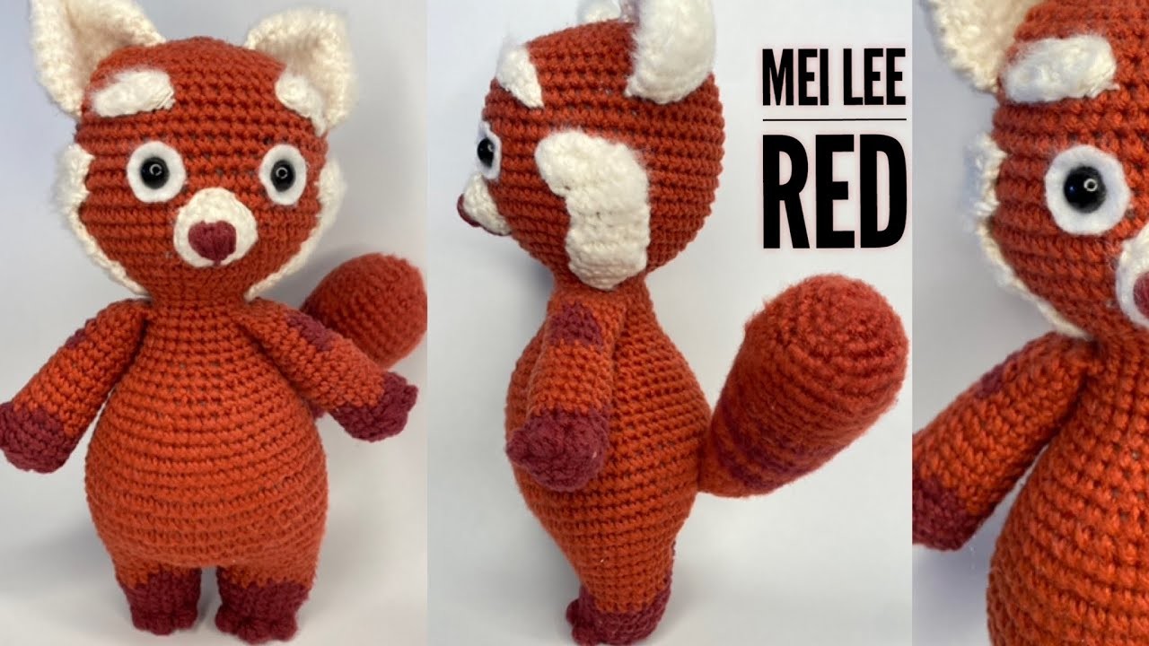 Mei Lee  Película RED crochet. turning red. panda Rojo
