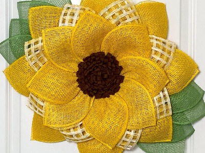 Sunflower wreath tutorial - DIY wreath kit from Carrie's Wreath Creations