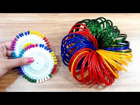 2 SUPERB HOME IDEAS USING WASTE OLD BANGLES AND HAIR BAND | BEST OUT OF WASTE